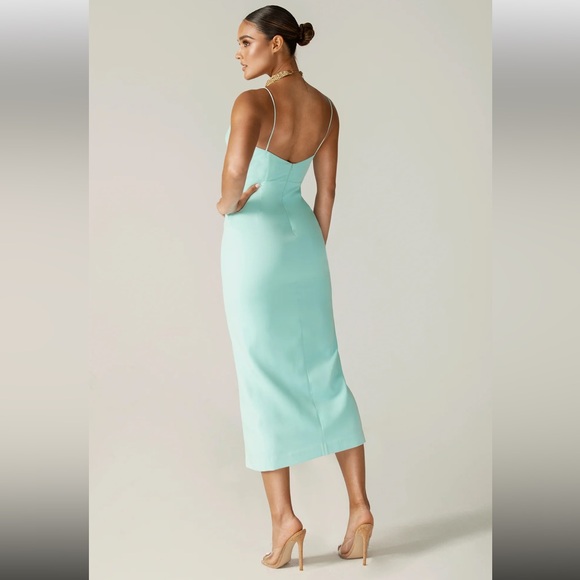 NWT Alieva ARICA SPAGHETTI STRAP MIDI DRESS (SKY BLUE) - Picture 2 of 10